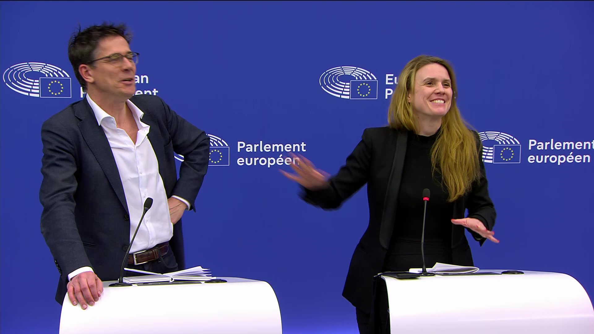 Press briefing by Terry REINTKE (Greens/EFA, DE) and Bas EICKHOUT (Greens/EFA, NL), Greens/EFA Group Co-Presidents